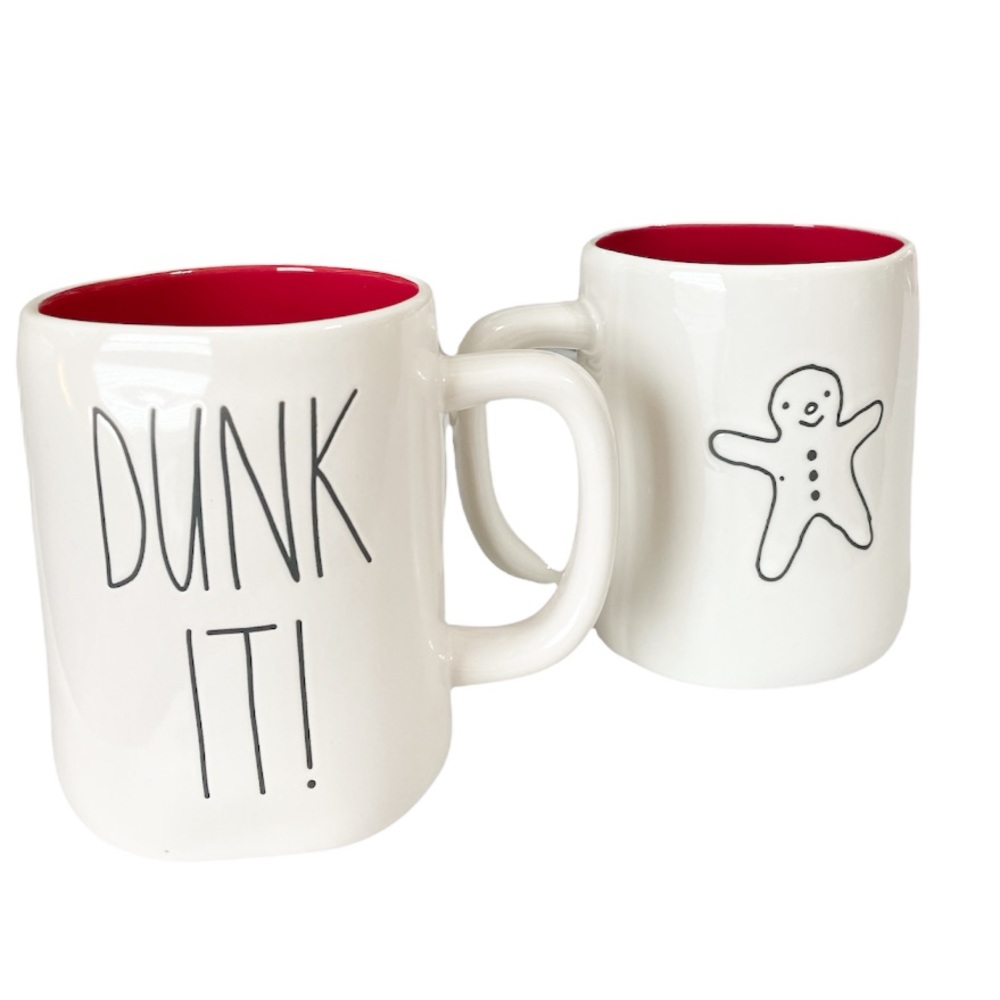 NEW Rae Dunn DUNK IT! Double Sided Christmas Mug 🎅🏻🎅🏻